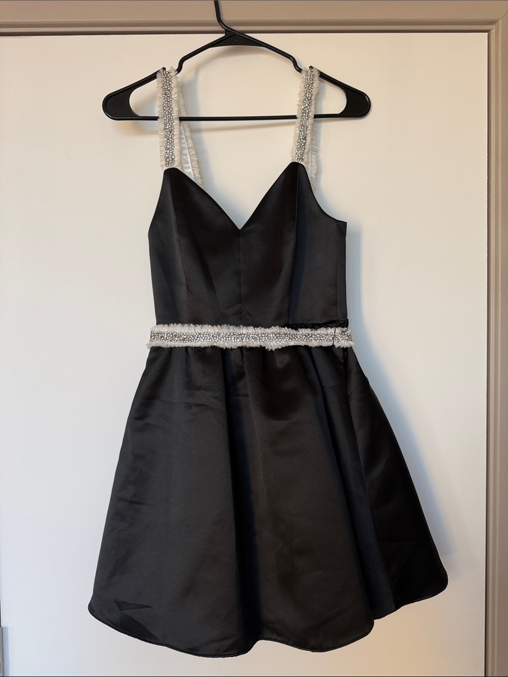 ALICE + OLIVIA Giulia crystal-embellished satin mini dress - Size 0